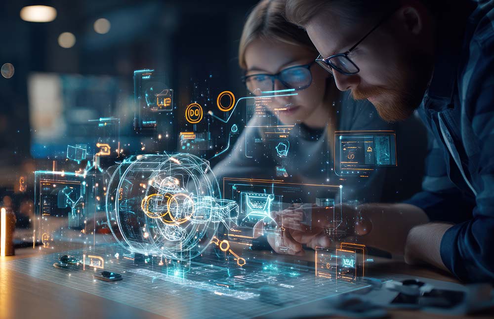 Image-Engineers working on a 3D product design